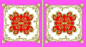 大牌 方巾 欧式花纹