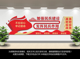 民兵军营文化墙