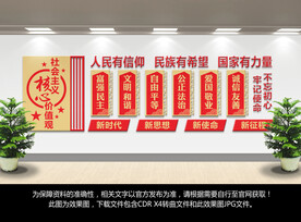 核心价值观文化墙