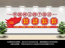 四个意识文化墙