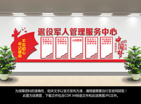 退役军人管理服务中心文化墙