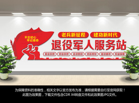 退役军人服务站文化墙