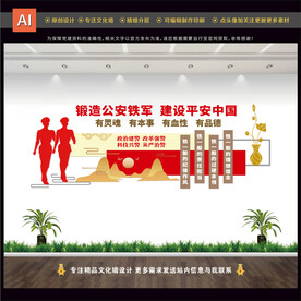 四铁精神文化墙