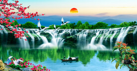 巨幅山水风景画