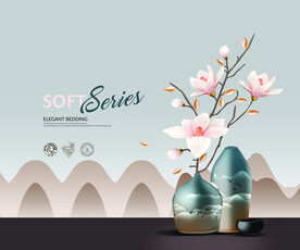 家纺被子包装 平面展开图