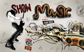 KTV酒吧背景墙 工装背景墙