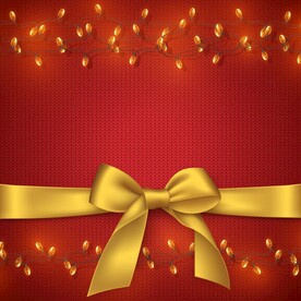 红色圣诞主题背景