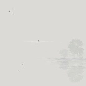 意境水墨山水画