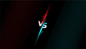 圆点背景对战海报