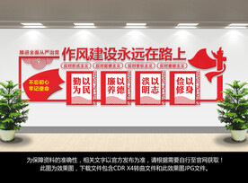 廉政作风建设文化墙