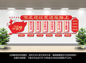 廉政作风建设文化墙