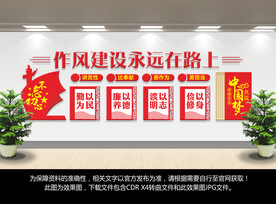 廉政作风建设文化墙