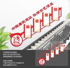 廉政楼梯文化墙