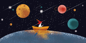 晶瓷画 抽象画 星空夜晚