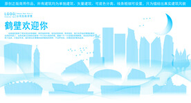 鹤壁地标建筑剪影