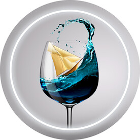 装饰画 新中式 高足酒杯