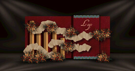 红色婚礼迎宾区