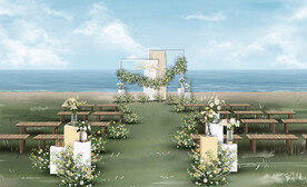 户外婚礼仪式区