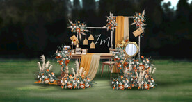 户外香槟色签到区