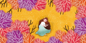 晶瓷画 抽象画 女孩