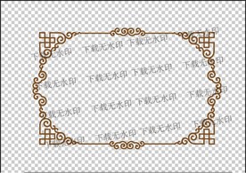 民族风矢量边框