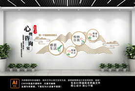 心里咨询文化墙