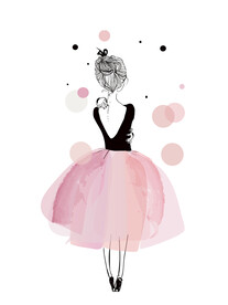 晶瓷画 抽象画 美女