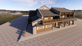 中式风格中式古建筑