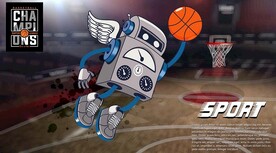 篮球涂鸦背景 工装背景墙