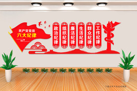 六大纪律文化墙