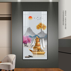 一帆风顺客厅玄关装饰画床头挂画