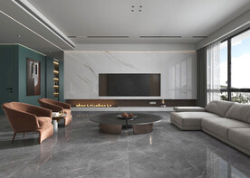 仿古砖瓷砖空间效果图