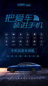 手机控车海报