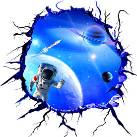 3D地贴地画宇宙星空