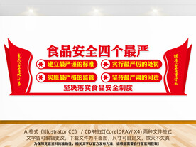 食品安全四个最严文化墙