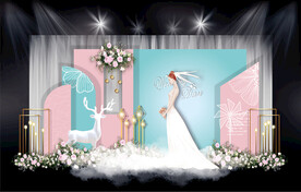 蒂芙尼蓝泰式婚礼效果图