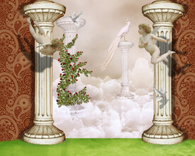 神话古罗马柱天使