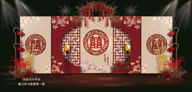 新中式撞色婚礼设计