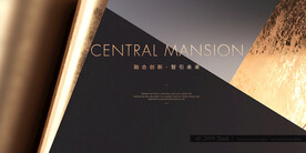 金色背景 金色地产广告