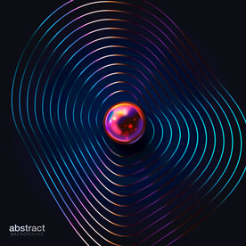 潮流金属球体背景