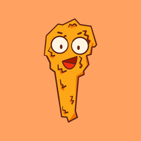 炸鸡卡通插画素材