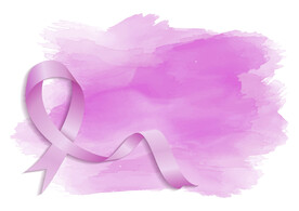 水彩背景丽人广告