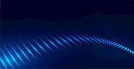 蓝色粒子波背景