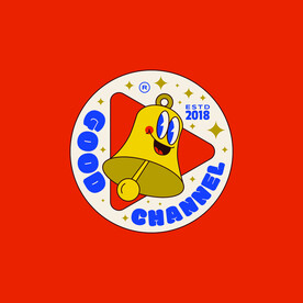 复古插画卡通标签素材系列