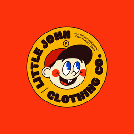 复古插画卡通标签素材系列