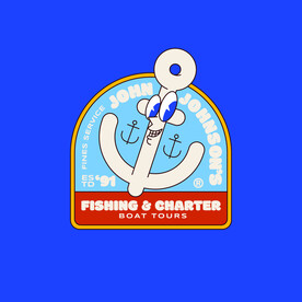 复古插画卡通标签素材系列