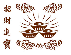 高清分层墙贴图案