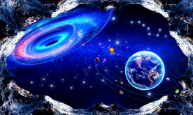 宇宙星空立体画