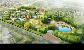 竹林鸟瞰效果图