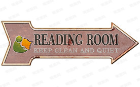 欧美复古箭头铁皮画